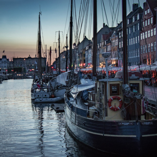 The Ships of Nyhavn at Dusk