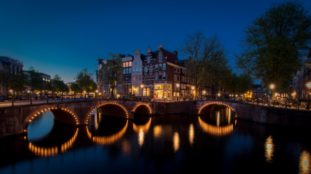 Bridges at the Canals of Amsterdam, Netherlands