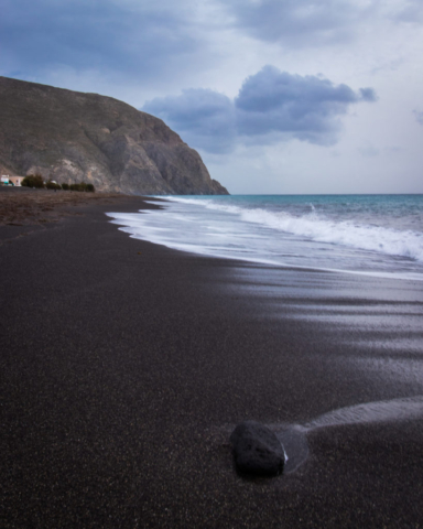 The Black Beach, Santorini, Greece